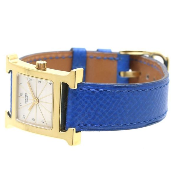 HERMES H Watch HH1.201 GP (Gold Plated) x Epson Ladies 39733 - Picture 2 of 10